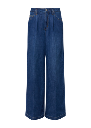 ANNA - dżinsy Wide Leg z zakładką