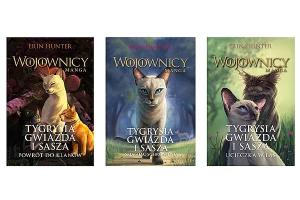 PAKIET TYGRYSIA GWIAZDA I SASZA. WOJOWNICY. MANGA - Erin Hunter