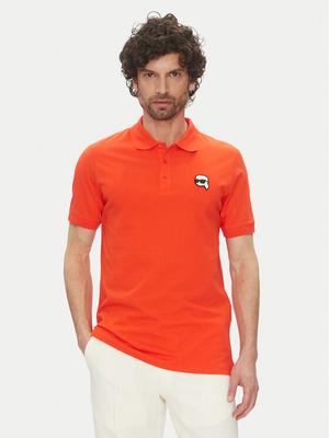 KARL LAGERFELD Polo 745710 552224 Czerwony Regular Fit