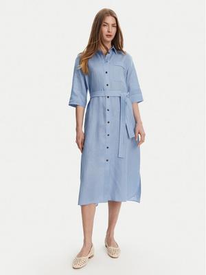 Max Mara Leisure Sukienka koszulowa Salute 2516221028 Błękitny Regular Fit