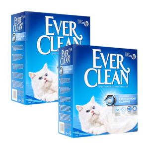 Ever Clean Superzbrylający żwirek dla kotów Extra Strong, bezzapachowy 2x10 l