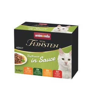 animonda Vom Feinsten mokra karma dla kota, Adult, Raffinesse, w sosie, pakiet mix 8x85g