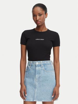 Calvin Klein Jeans T-Shirt LV047G816G Czarny Slim Fit