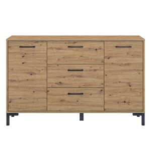Komoda loftowa NEVIO 12 dąb artisan/czarny