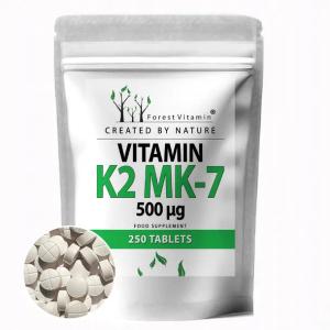 FOREST WITAMINA K2 MK-7 500mcg 250 tab MOCNA NATURALNA MOCNA Z NATTO