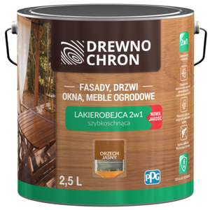 Lakierobejca 2w1 orzech jasny 2,5 l Drewnochron