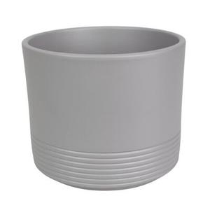 Osłonka ceramiczna CYLINDER RILLE 992 28 cm basaltowy szary mat