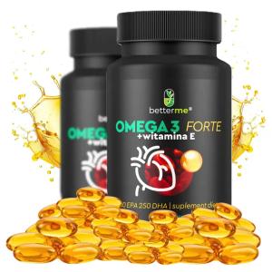 Omega 3 – Zdrowe Serce i Mózg | 120 kapsułek + Witamina E kwasy Omega