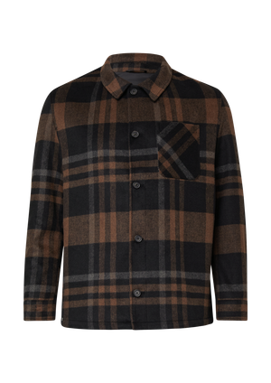 Bluza w kratę z rozciętymi kieszeniami