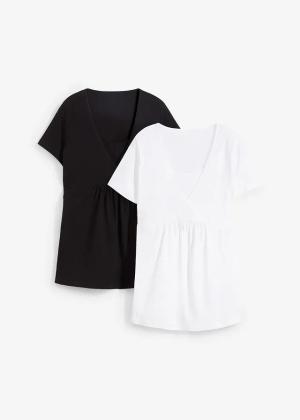 T-shirt ciążowy i do karmienia, 2 w 1 (2 szt.)