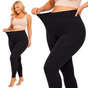 Leginsy bambusowe PLUS SIZE wysoki stan elastyczne klasyczne długie 8XL