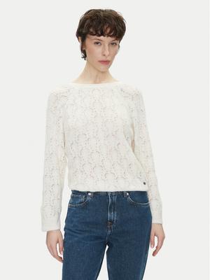 Pepe Jeans Sweter Nova PL702239 Écru Regular Fit