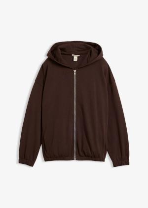 Bluza rozpinana z kapturem z mieszanki bawełny organicznej