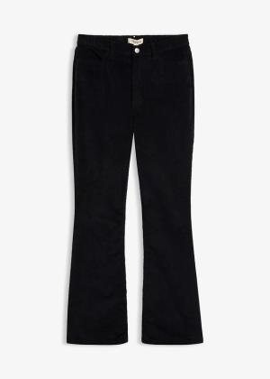 Spodnie sztruksowe z mieszanki bawełny, o kroju bootcut