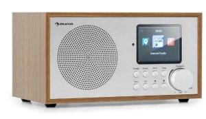 RADIO INTERNETOWE AUNA DAB+ FM WIFI BLUETOOTH USB AUX MP3 GŁOŚNIK