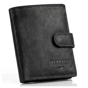 Portfel Męski Mustang Skórzany Poziomy RFID Stylowy Modny Prezentowy