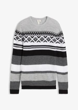Sweter w norweski wzór