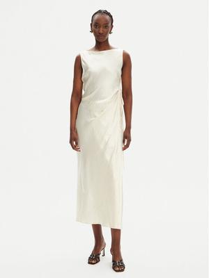 PINKO Sukienka koktajlowa Amico 105011 A2BU Beżowy Regular Fit