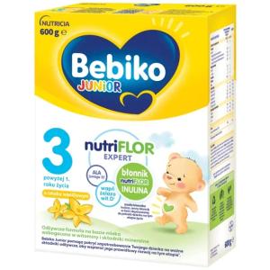 Bebiko Junior Nutriflor Expert 3 Mleko Modyfikowane Smak Waniliowy 600g
