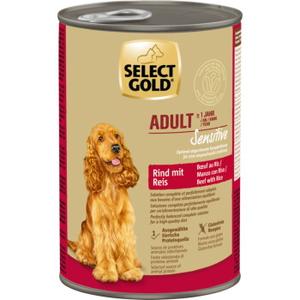 SELECT GOLD mokra karma dla psa Sensitive Adult Wołowina z ryżem 24x400 g