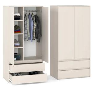 SZAFA MODUŁOWA 90 CM W KOLORZE KASZMIR STYLOWA GARDEROBA DO SYPIALNI SALONU