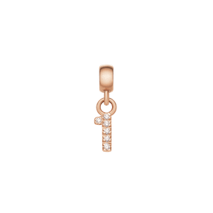 Daniel Wellington DW Charm Number 1 Rose Gold