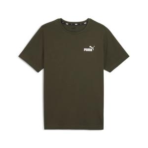 PUMA t-shirt męski koszulka bawełniana  Essentials zielona (M)