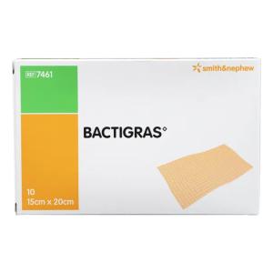 BACTIGRAS 15 cm x 20 cm opatrunek z chlorhexydyną 10 sztuk
