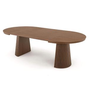 Stół okrągły rozkładany LOGAN | 120/160/200/240 Jasny Orzech | OUTLET