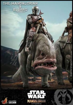 Star Wars The Mandalorian i Blurrg - zestaw 2 figurek 37 cm
