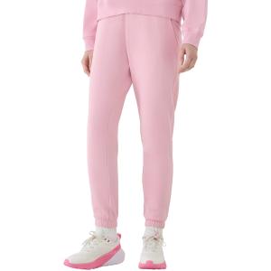 4F spodnie z dzianiny french terry z kolekcji basic 4FWMM00TTROF1138 różowe (L)