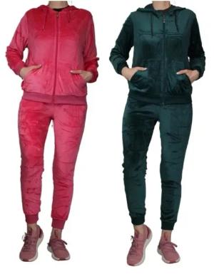 NAJMODNIEJSZY DAMSKI KOMPLET DRESOWY *** WELUROWY *** MIX KOLOR ROZMIAR 3XL