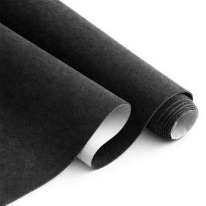 ALCANTARA SAMOPRZYLEPNA WELUR ZAMSZOWA 50x150cm CZARNA CIEMNA FOLIA