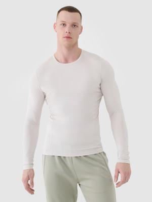 4F longsleeve koszulka z długim rękawem męska 4FWSS25TFLOM372 kremowy (XL)