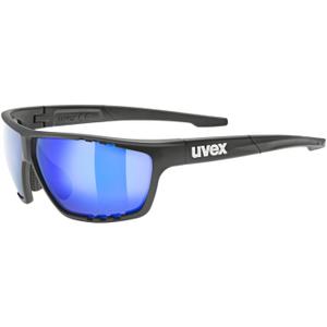 UVEX Okulary rowerowe sportstyle 706 (53/2/006/2716/UNI) czarno-niebieskie (one size)