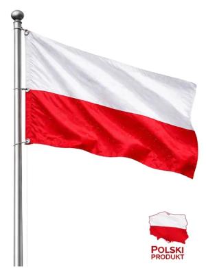 Flaga Polski Polska WODOODPORNA PREMIUM NA MASZT 200x125 CM POLSKI PRODUKT