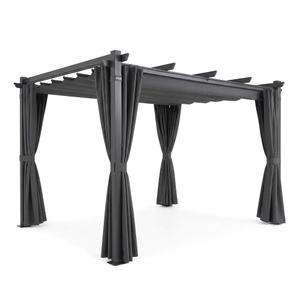 Aluminiowa pergola ogrodowa | 3x4m | Zadaszenie tarasu | Szary