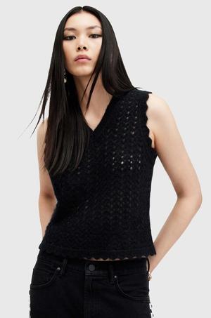AllSaints kamizelka wełniana VIVIAN TANK