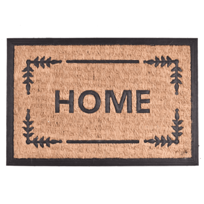 Wycieraczka Panama kokosowa guma Home 40 x 60 cm czarno-brązowy