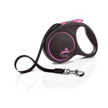Flexi Black Design Taśma różowy L, 5 m, 50 kg