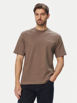 Jack & Jones T-Shirt Blaowen Ss 12292397 Brązowy Regular Fit