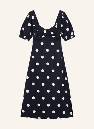 Reiss Sukienka Lniana Astrid blau