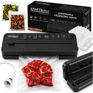 ZGRZEWARKA PRÓŻNIOWA DO ŻYWNOŚCI AUTOMATYCZNA PAKOWARKA MOCNA +FOLIA ZESTAW