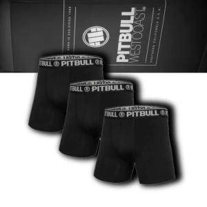 PITBULL BOKSERKI 3PAK CZARNE ROZMIAR XL