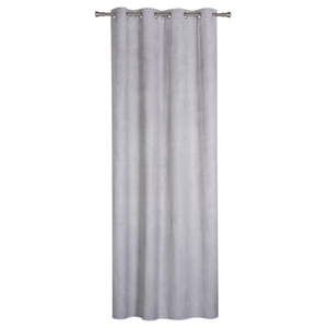 Zasłona z kółkami GRATER 140 x 260 cm jasnoszary