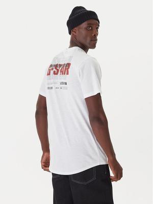 G-Star Raw T-Shirt Lash Back D26043-C372 Biały Relaxed Fit