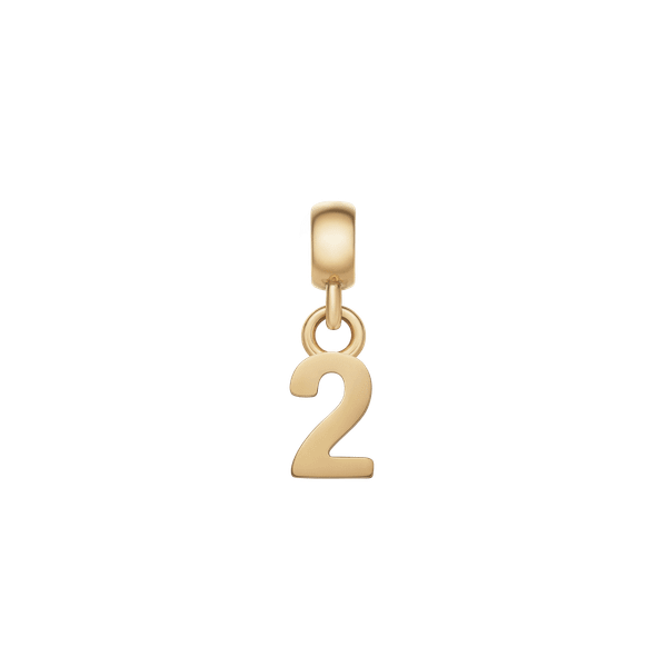 Daniel Wellington DW Charm Number 2 Gold