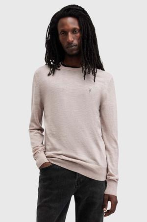 AllSaints sweter męski z wełny merino