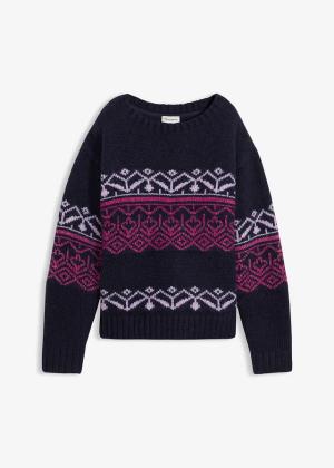 Sweter z norweskim wzorem