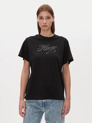 HUGO T-Shirt Vintage Tee 50537239 Czarny Relaxed Fit